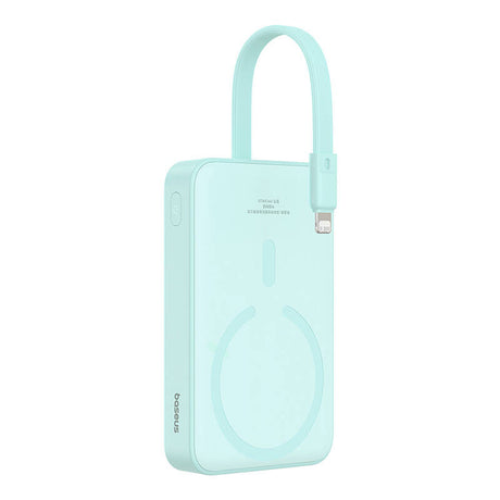 Baterie externa Baseus Magnetic Mini (P10022109333-00), MagSafe, USB-C, 10000mAh, 20W, Menta