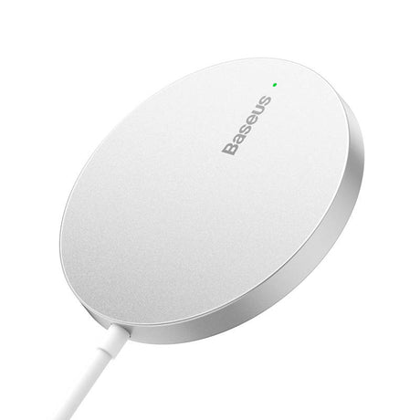 Incarcator Baseus Magnetic Wireless Mini 3 (CCJJ040012), Type-C, 15W, 2A, 115-205 kHz, Argintiu