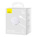 Incarcator Baseus Magnetic Wireless Mini 3 (CCJJ040012), Type-C, 15W, 2A, 115-205 kHz, Argintiu