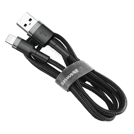 Cablu Baseus Cafule (CALKLF-AG1), USB-Lightning, 2.4A, 50cm, Gri