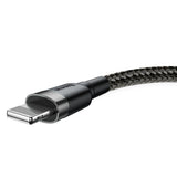 Cablu Baseus Cafule (CALKLF-AG1), USB-Lightning, 2.4A, 50cm, Gri