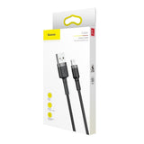 Cablu Baseus Cafule (CALKLF-AG1), USB-Lightning, 2.4A, 50cm, Gri