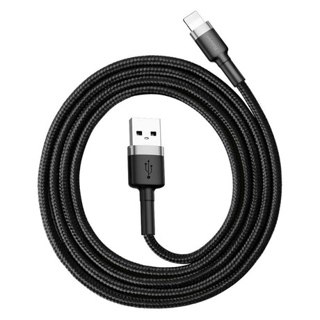 Cablu Baseus Cafule (CALKLF-BG1), USB-Lightning, 2.4A, 1m, Negru