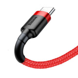 Cablu Baseus Cafule (CATKLF-B09), USB to Type-C, Fast Charge, QC3.0, 3A, 1m, Rosu