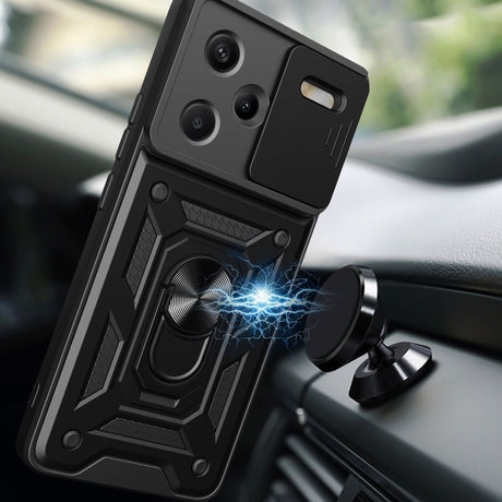 Husa de protectie Techsuit CamShield Series compatibil cu Xiaomi Redmi Note 13 Pro+ 5G, Negru