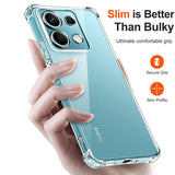 Husa de protectie Techsuit Shockproof Clear Silicone compatibil cu Xiaomi Redmi Note 13 5G, Transparent
