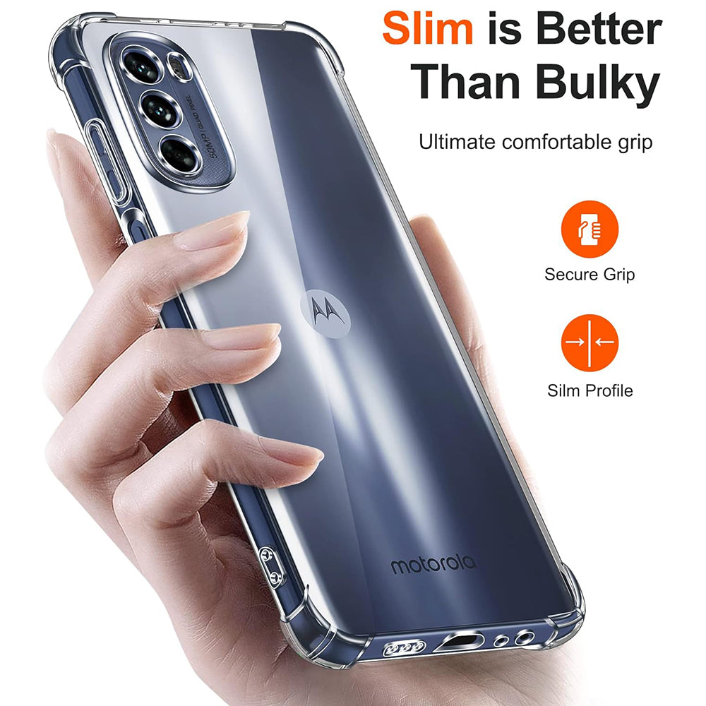 Husa de protectie Techsuit Shockproof Clear Silicone compatibil cu Motorola Moto G31 / Moto G41, Transparent