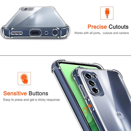 Husa de protectie Techsuit Shockproof Clear Silicone compatibil cu Motorola Moto G31 / Moto G41, Transparent