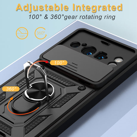 Husa de protectie Techsuit CamShield Series compatibil cu Google Pixel 8 Pro, Negru