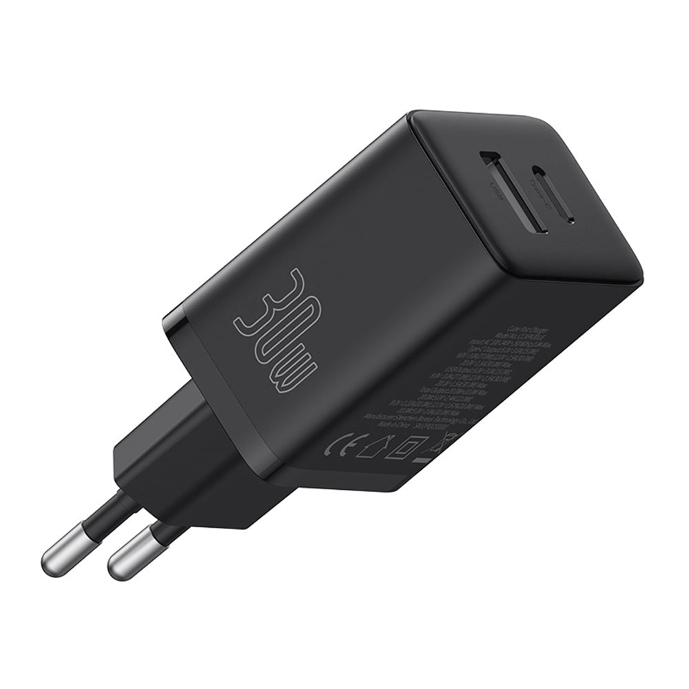 Incarcator Baseus (P10111404113-00), USB, Type-C, Fast Charge 30W, Cluster Black