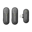 Casti Yesido Lavalier Microphone 2in1 (KR16), Lightning, 70mAh, Wireless, 2.4GHz, Negru