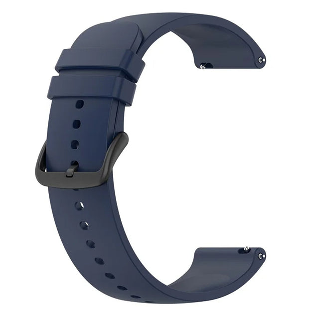 Curea smartwatch Techsuit Watchband 20mm (W001) compatibil cu Samsung Galaxy Watch 4/5/Active 2, Huawei Watch GT 3 (42mm)/GT 3 Pro (43mm), Albastru Inchis