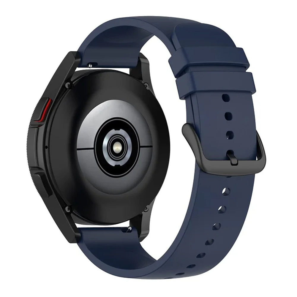 Curea smartwatch Techsuit Watchband 20mm (W001) compatibil cu Samsung Galaxy Watch 4/5/Active 2, Huawei Watch GT 3 (42mm)/GT 3 Pro (43mm), Albastru Inchis