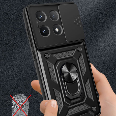 Husa de protectie Techsuit CamShield Series compatibil cu Xiaomi Poco X6 Pro, Negru