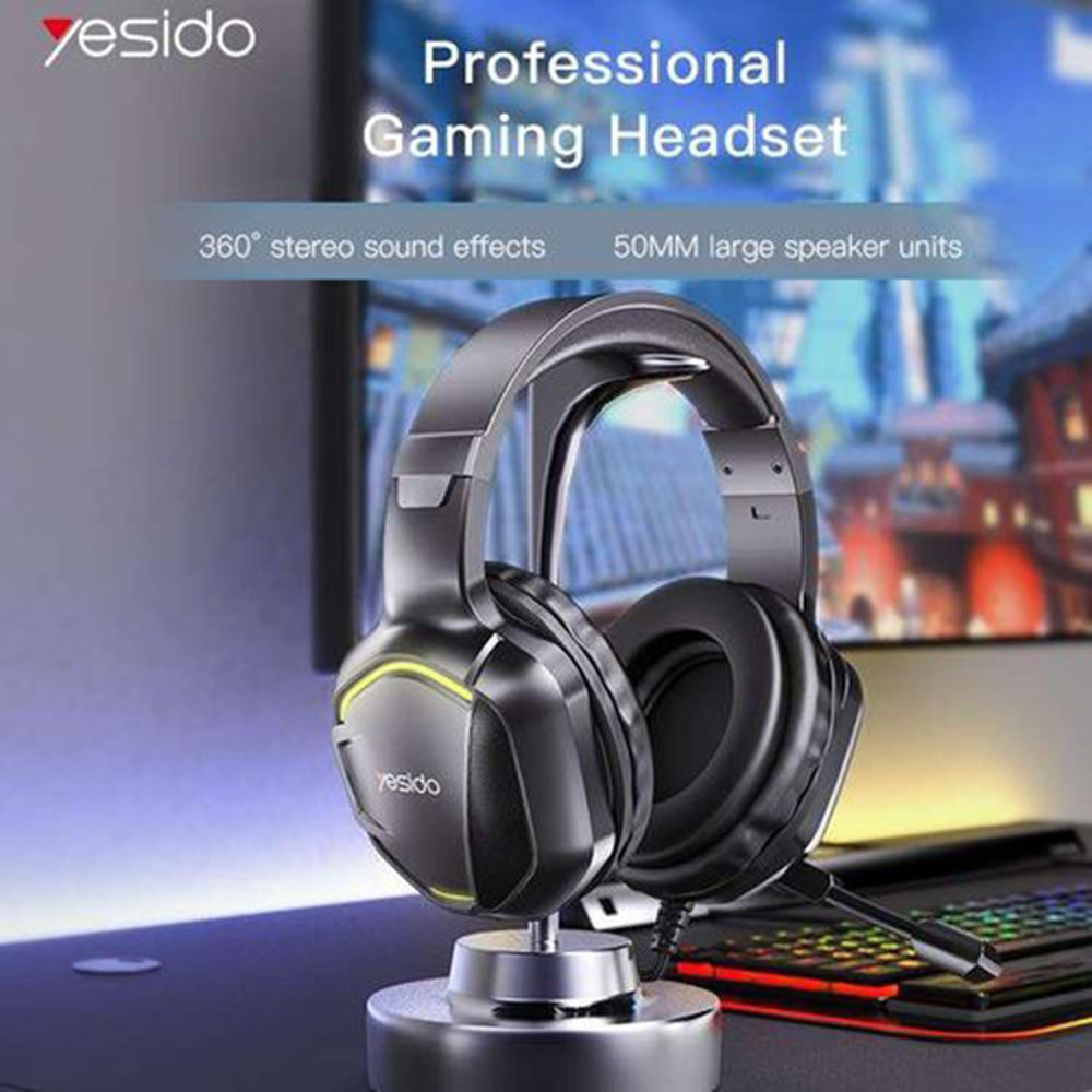 Yesido Wired EK01 fekete gaming fülhallgató