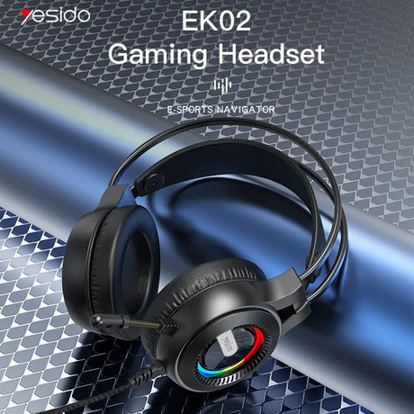 Căști Yesido Wired EK02 negre pentru gaming