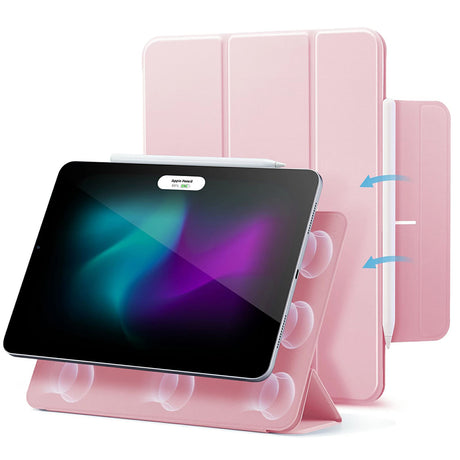 Husa de protectie tableta ESR Rebound Magnetic compatibil cu iPad Pro 11 (2024) / iPad Pro 11 (2025), Roz