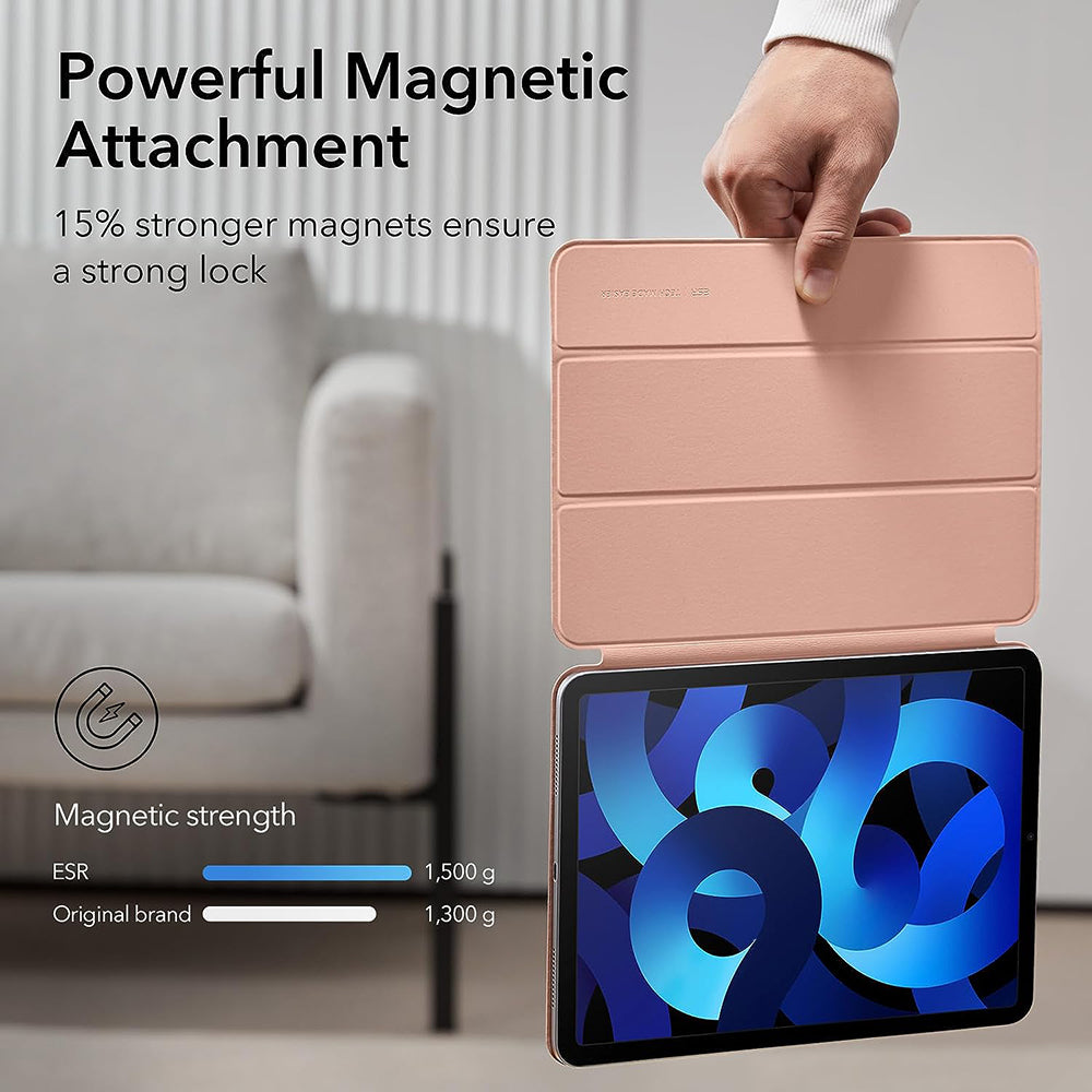 Husa de protectie tableta ESR Rebound Magnetic compatibil cu iPad Pro 11 2018 / Air 4 / 5 / 11 (2020/2022/2024), Roz