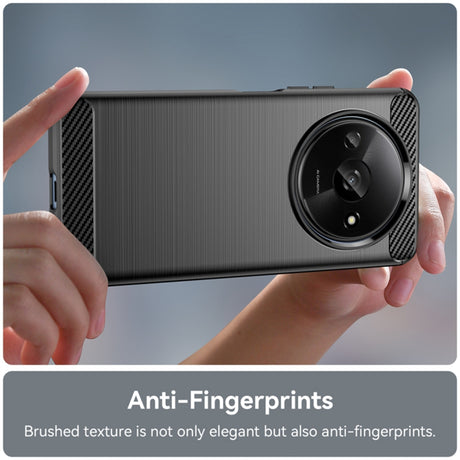 Husa de protectie Techsuit Carbon Silicone compatibil cu Xiaomi Redmi A3 / Redmi A3x, Negru