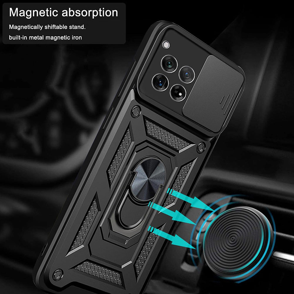 Husa de protectie Techsuit CamShield Series compatibil cu OnePlus 12R, Negru