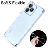 Husa de protectie Techsuit Shockproof Clear Silicone compatibil cu Realme C51 / Note 50, Transparent