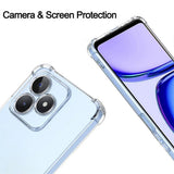Husa de protectie Techsuit Shockproof Clear Silicone compatibil cu Realme C51 / Note 50, Transparent
