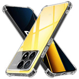 Husa de protectie Techsuit Shockproof Clear Silicone compatibil cu Xiaomi Poco X6 Pro, Transparent
