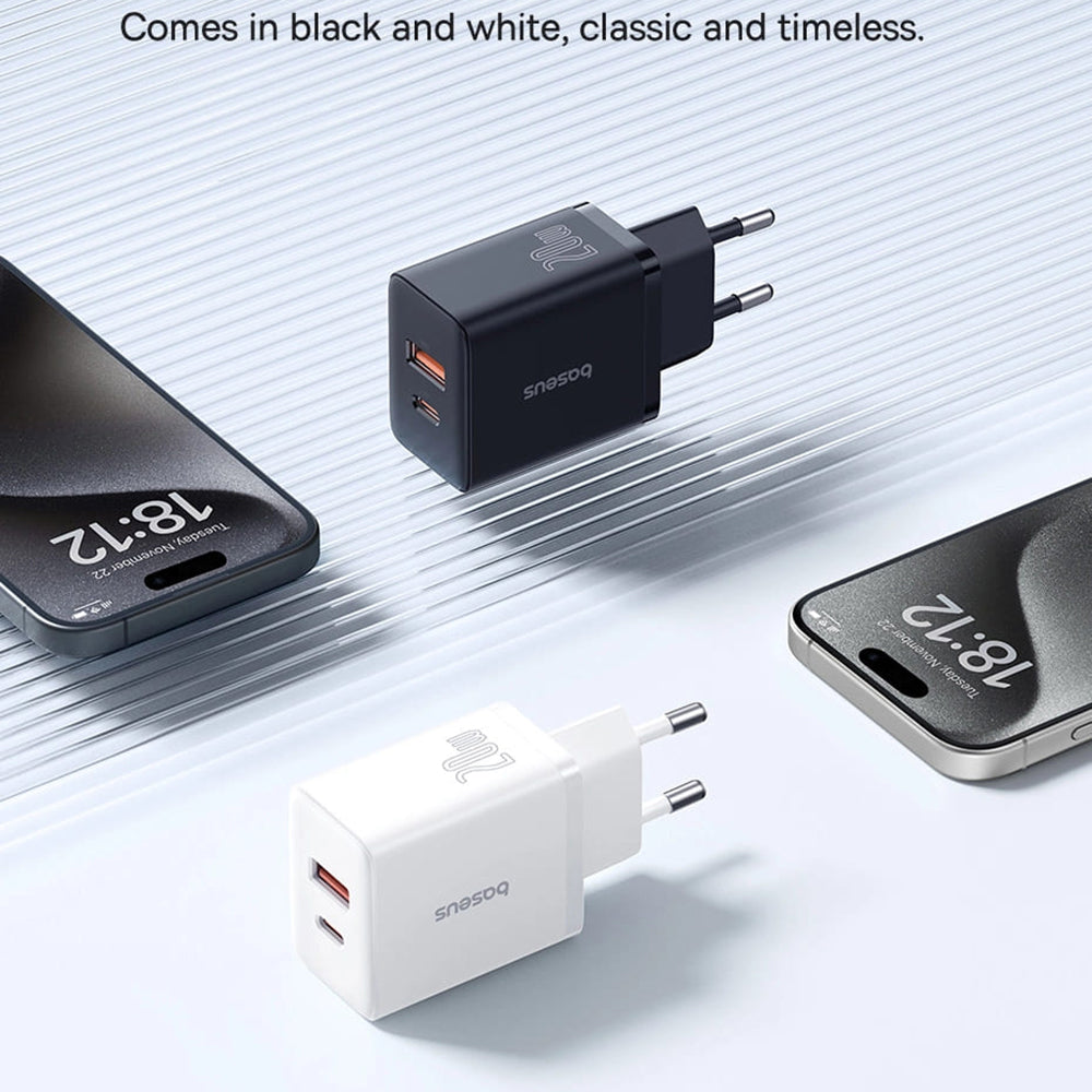Incarcator Baseus (P10111403113-00), USB, Type-C, Fast Charge 20W, Cluster Black
