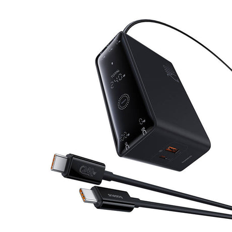 Incarcator Baseus Charging Station (P10163901113-00), GaN, 3x USB-C, USB, DC, 240W, 1m, Negru