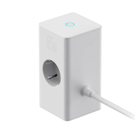 Gadget Baseus Extension Cord PowerCombo (PSLR000602), USB, 2xType-C, Shuko, 65W, Alb