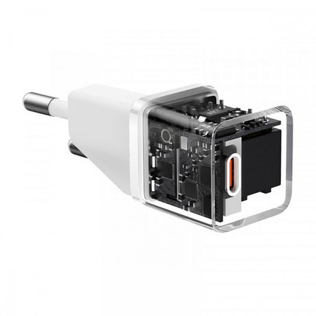 Incarcator Baseus (P10162503213-00), GaN5S, Type-C, 20W, Alb