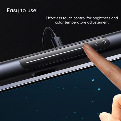 Gadget Baseus Monitor Light Bar i-wok 3 Series (L10068500111-00), Magnetic Screen Hanging, Negru