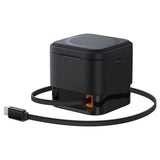 Incarcator Baseus Charging Station (P10264100123-00), Cube Shape, MagSafe, Qi, Type-C, 25W, Negru