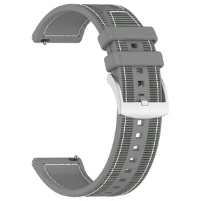 Curea smartwatch Techsuit Watchband 22mm (W051) compatibil cu Huawei Watch GT 2 (46mm)/GT 2 Pro/GT 3 Pro (46mm)/Ultimate, Xiaomi Watch S1, Gri
