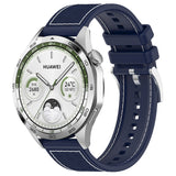 Curea smartwatch Techsuit Watchband 22mm (W051) compatibil cu Huawei Watch GT 2 (46mm)/GT 2 Pro/GT 3 Pro (46mm)/Ultimate, Xiaomi Watch S1, Albastru Inchis