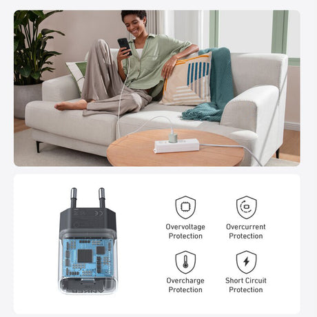 Incarcator Anker Nano 4 (A2337G21), Type-C, 30W, PowerIQ 3.0, Alb