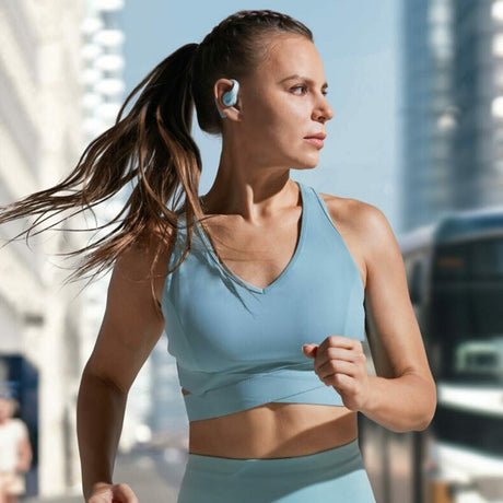 Casti Anker SoundCore AeroFit Pro (A3871G61), for Sport, Bluetooth, Waterproof, Albastru