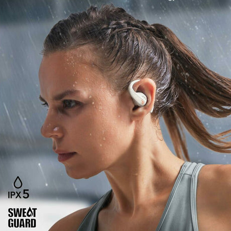 Casti Anker SoundCore AeroFit Pro (A3871G21), for Sport, Bluetooth, Waterproof, Alb