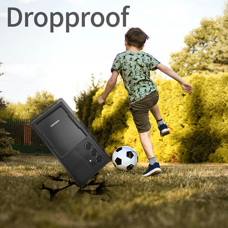 Husa de protectie ShellBox Waterproof IP68 compatibil cu Samsung Galaxy S23 Ultra, Negru