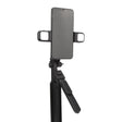 Suport Techsuit Selfie Stick (K30S), Compact Tripod Mount, Bluetooth Remote Control, Double LED Light, Foldable, 167cm, Negru