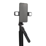 Suport Techsuit Selfie Stick (K30S), Compact Tripod Mount, Bluetooth Remote Control, Double LED Light, Foldable, 167cm, Negru