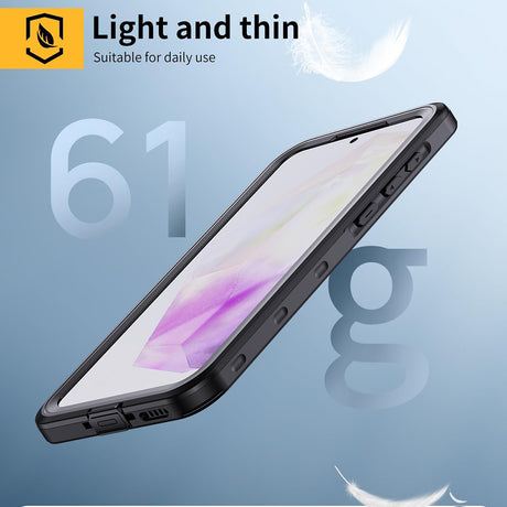 Husa de protectie ShellBox Waterproof IP68 compatibil cu Samsung Galaxy A35 5G, Negru
