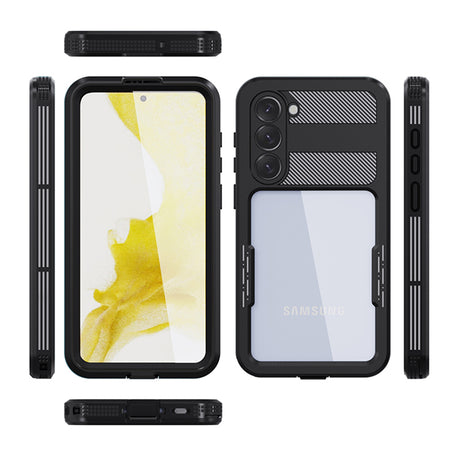 Husa de protectie ShellBox Waterproof IP68 compatibil cu Samsung Galaxy S23 Plus, Negru