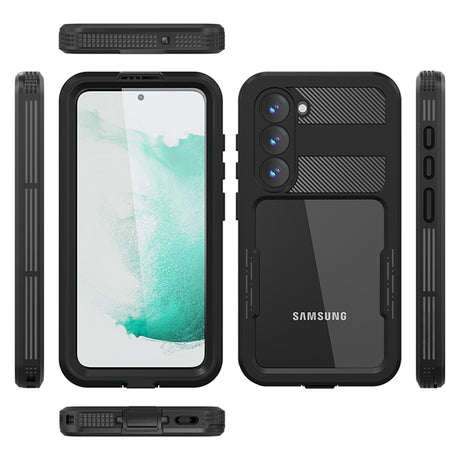Husa de protectie ShellBox Waterproof IP68 compatibil cu Samsung Galaxy S23, Negru