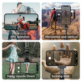 Suport Techsuit Selfie Stick (L19), Stable Monopod/Tripod with Bluetooth Remote Control, 400mAh, 70cm, Negru