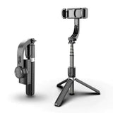 Suport Techsuit Selfie Stick (L08), Stable Gimbal/Tripod with Bluetooth Remote Control, 360 Rotation, 86cm, Negru