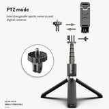 Suport Techsuit Selfie Stick (L03), Stable Tripod with Bluetooth Remote Control, Aluminium Alloy, 83cm, Negru