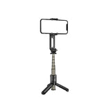Suport Techsuit Mini Selfie Stick (L18Mini), Stable Gimbal/Tripod with Bluetooth Remote Control, 360 Rotation, 70cm, Negru