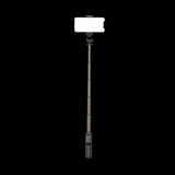 Suport Techsuit Mini Selfie Stick (Q10), Stable Gimbal/Tripod with Bluetooth Remote Control, Fill Light, 360 Rotation, 68cm, Negru