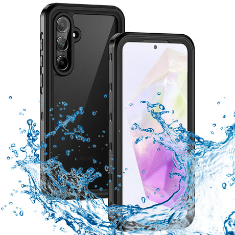 Husa de protectie ShellBox Waterproof IP68 compatibil cu Samsung Galaxy A35 5G, Negru